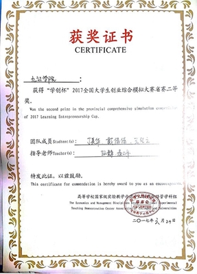 經(jīng)管學院學子在2017&ldquo;學創(chuàng)杯&rdquo;全國大學生創(chuàng)業(yè)綜合模擬大賽江西省賽中喜獲佳績